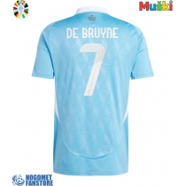 Belgija Kevin De Bruyne #7 Gostujuci Dres EP 2024 Kratak Rukav